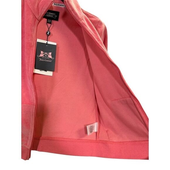 New Juicy Couture Ombre Rhinestone Logo Velour Tracksuit Jacket XS - Picture 5 of 10